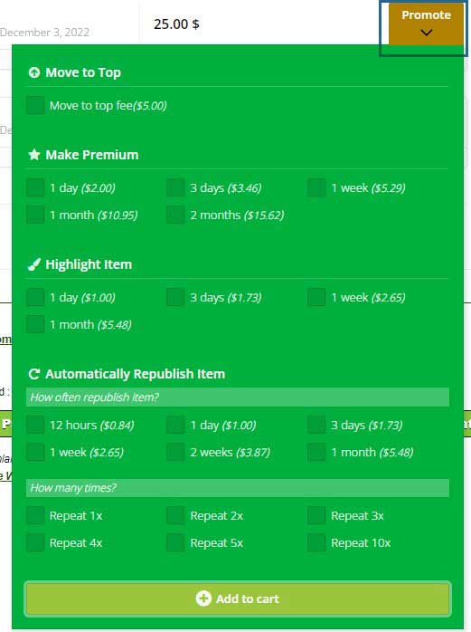 image of our registered users promotion options