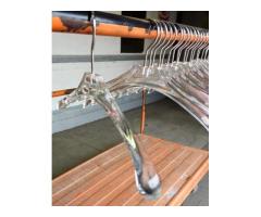 ITALIAN MADE CLEAR CLOTHING/COAT HANGERS